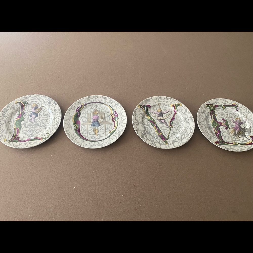 Fitz and Floyd vintage "L.O.V.E." Salad plates
